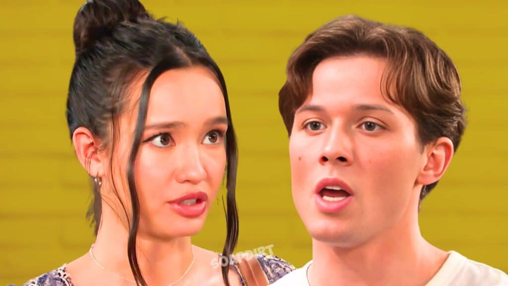 Days of Our Lives: Sophia Choi (Rachel Boyd) - Tate Black (Leo Howard)