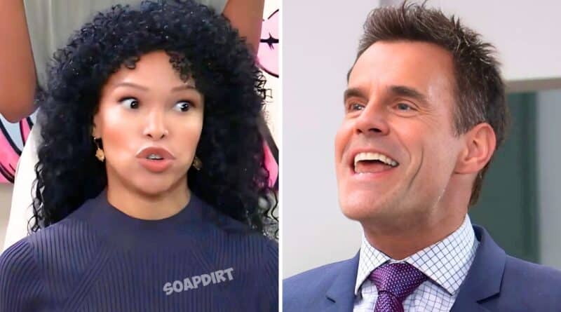 General Hospital: Drew Cain Quartermaine (Cameron Mathison) - Portia Robinson (Brook Kerr)