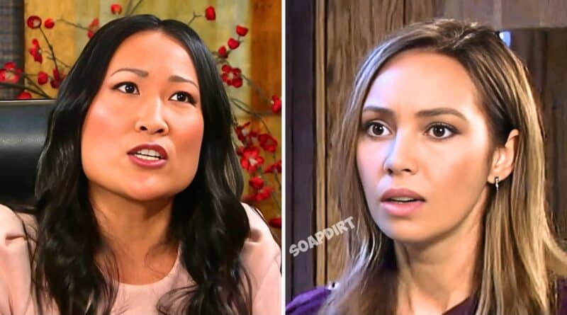 Days of Our Lives Spoilers: Gwen Rizczech (Emily O'Brien) - Melinda Trask (Tina Huang)