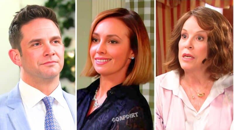 Days of Our Lives: Gwen Rizczech (Emily O'Brien) - Vivian Alamain (Louise Sorel) - Stefan DiMera (Brandon Barash)