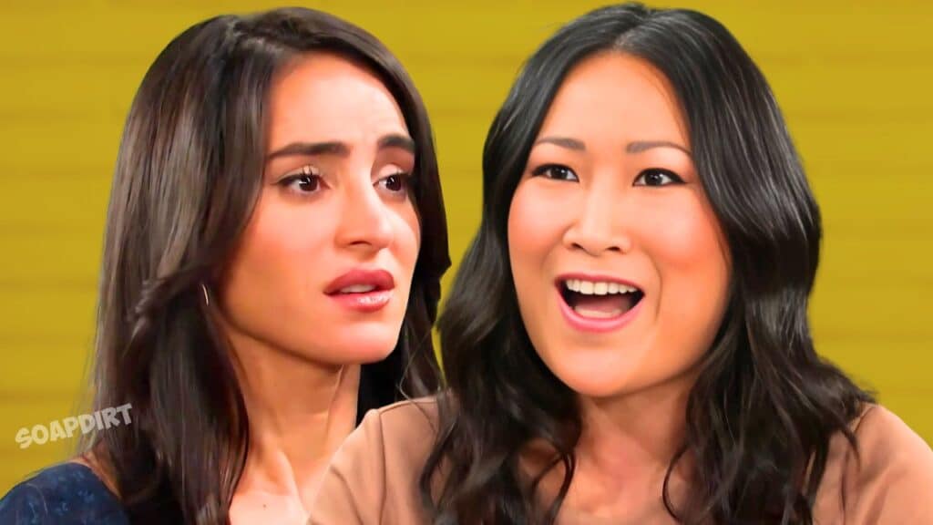 Days of Delivery Our Lives: Gabi Hernandez (Cherie Jimenez) - Mender Trask (Tina Huang)