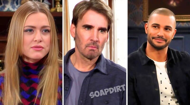 Young and the Restless: Cole Howard (J Eddie Peck) - Claire Grace Newman (Hayley Erin) - Holden Novak (Nathan Owens)