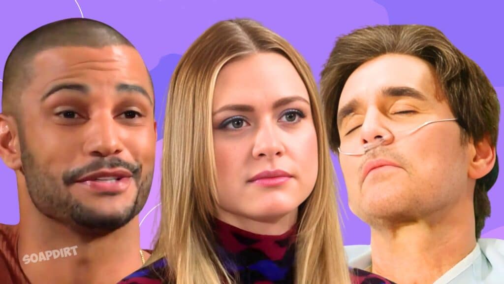 Young and the unstoppable: Cole Howard (J Eddie Peck) - Claire Grace Newman (Hayley Erin) - Holden Novak (Nathan Owens)