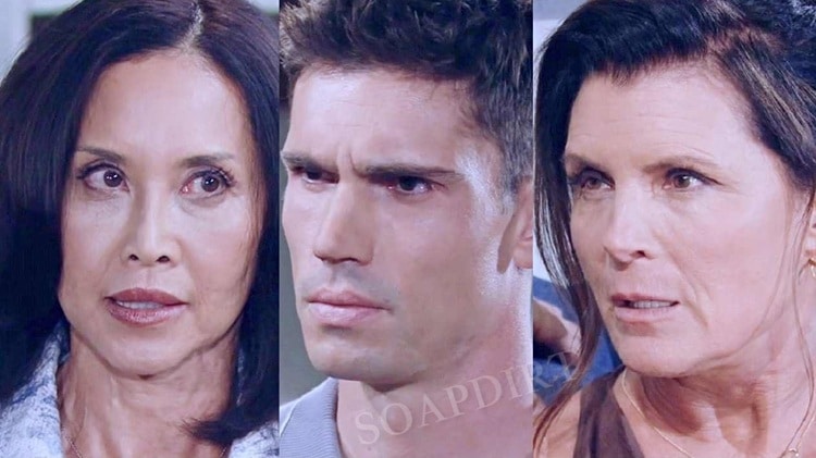 Bold e os belos spoilers: Li Finnegan (Naomi Matsuda) - John Finnegan - Finn - (Tanner Novlan) - Sheila Carter (Kimberlin Brown)