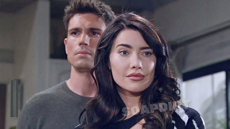 Bold and the Beautiful Spoilers: Steffy Forrester (Jacqueline MacInnes Wood) - John Finnegan - Finn (Tanner Novlan)