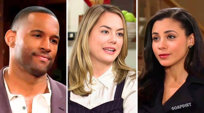 Bold and the Beautiful: Daphne Rose (Murielle Hilaire) - Carter Walton (Lawrence Saint-Victor) - Hope Logan (Annika Noelle)