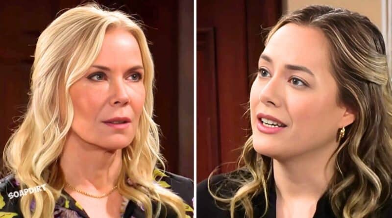Bold and the Beautiful Spoilers: Brooke Logan (Katherine Kelly Lang) - Hope Logan (Annika Noelle)