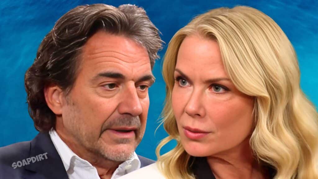 Bold and Good Spoils: Ridge Forester (Torsten Kame) - Brooke Loogan (Katherine Kelly Lang) 