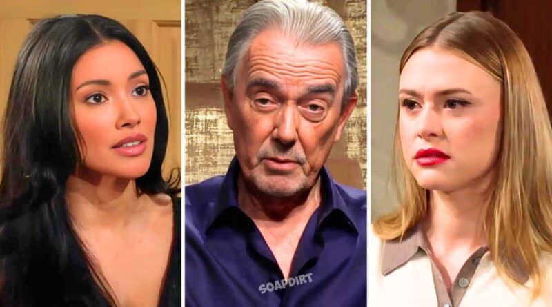 Young and the Restless: Claire Grace Newman (Hayley Erin) - Victor Newman (Eric Braeden) - Audra Charles (Zuleyka Silver)