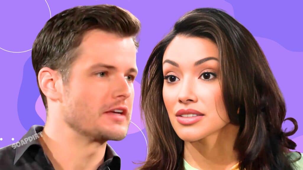Young and the Restless: Kyle Abbott (Michael Mealor) - Audra Charles (Zuleyka Silver)