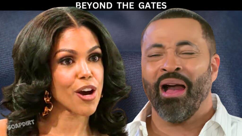 Beyond the gates: Bill Hamilton (Timon Kyle Durrett) - Dani dupree (Karla Mosley)