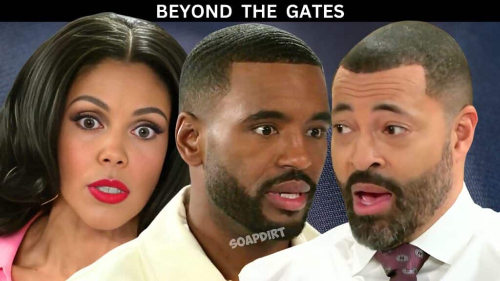 Beyond the Gates: Bill Hamilton (Timon Kyle Durrett) - Dani Dupree (Karla Mosley) - Andre Richardson (Sean Freeman) 