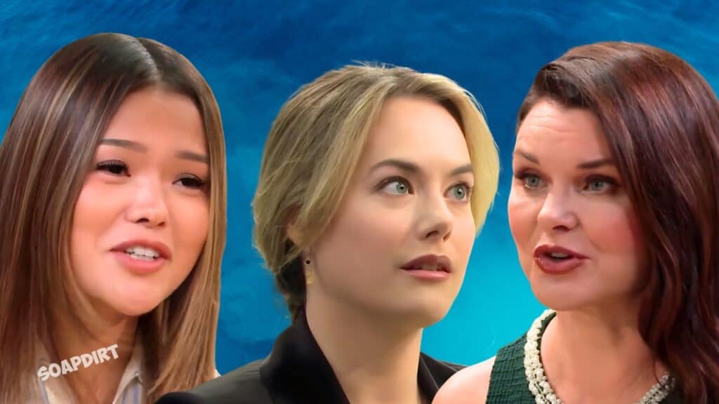 Bold and the Beautiful: Luna Nozawa (Lisa Yamada) - Hope Logan (Annika Noelle) - Katie Logan (Heather Tom)