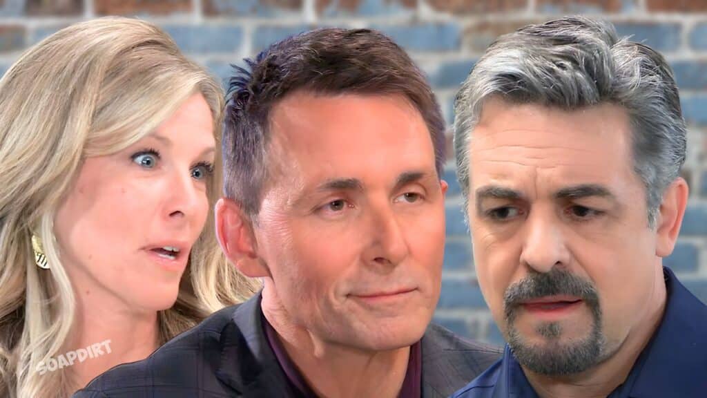 General Hospital: Carly Corinthos Spencer (Laura Wright) - Jack Brennan (Chris McKenna) - Valentin Cassadine (James Patrick Stuart)