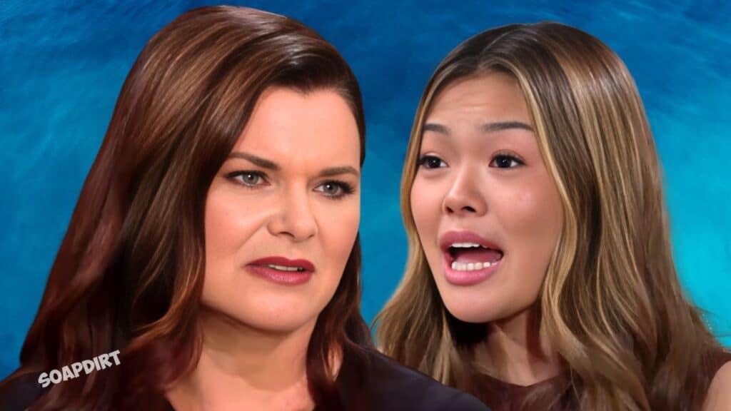 The Bold and the Beautiful Spoilers: Katie Logan (Heather Tom) – Luna Nozawa (Lisa Yamada)