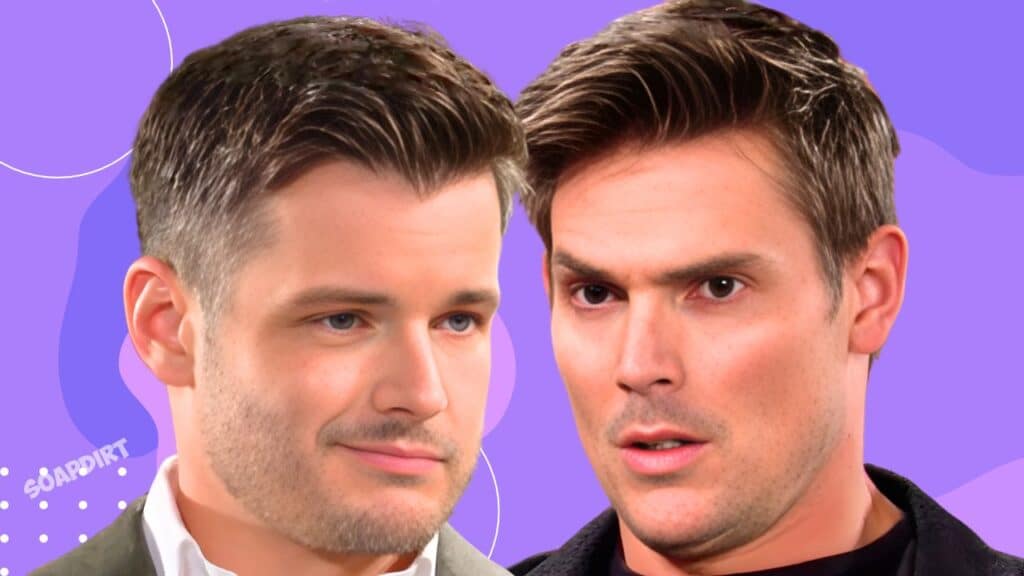 Young and the Restless: Kyle Abbott (Michael Mealor) - Adam Newman (Mark Grossman)