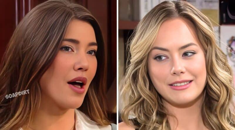 Bold and the Beautiful: Hope Logan (Annika Noelle) - Steffy Forrester (Jacqueline MacInnes Wood)