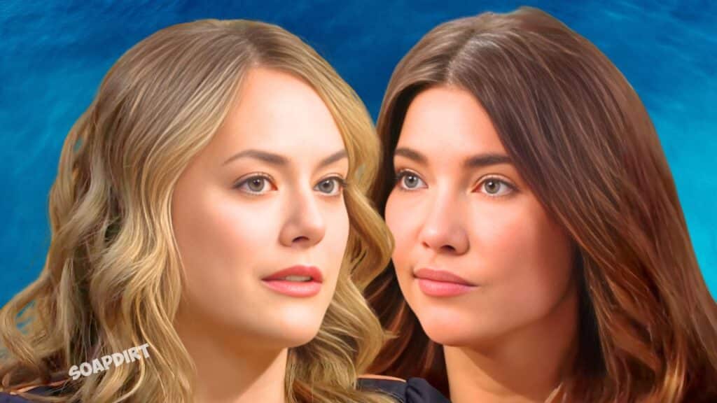 Bold and the Beautiful: Hope Logan (Annika Noelle) - Steffy Forrester (Jacqueline MacInnes Wood)