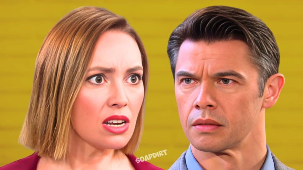 Days of Our Lives: Gwen Rizczech (Emily O'Brien) - Xander Cook (Paul Telfer) 