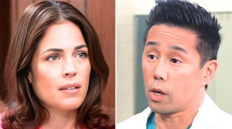 General Hospital: Brad Cooper (Parry Shen) - Britt Westbourne (Kelly Thiebaud)