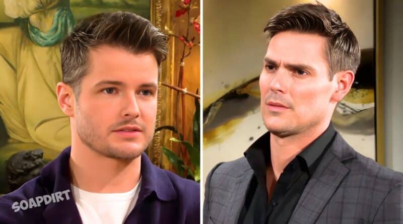 Young and the Restless: Kyle Abbott (Michael Mealor) - Adam Newman (Mark Grossman)