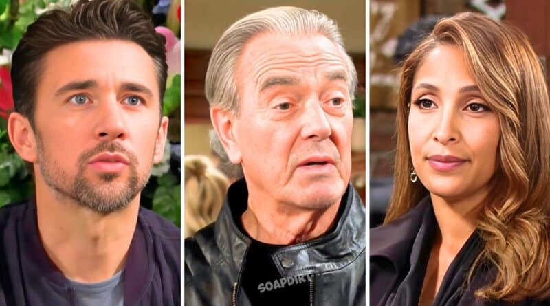 Young and the Restless: Lily Winters (Christel Khalil) - Cane Ashby (Billy Flynn) - Victor Newman (Eric Braeden)