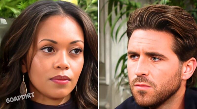 Young and the Restless: Amanda Sinclair (Mishael Morgan) - Chance Chancellor (Conner Floyd)