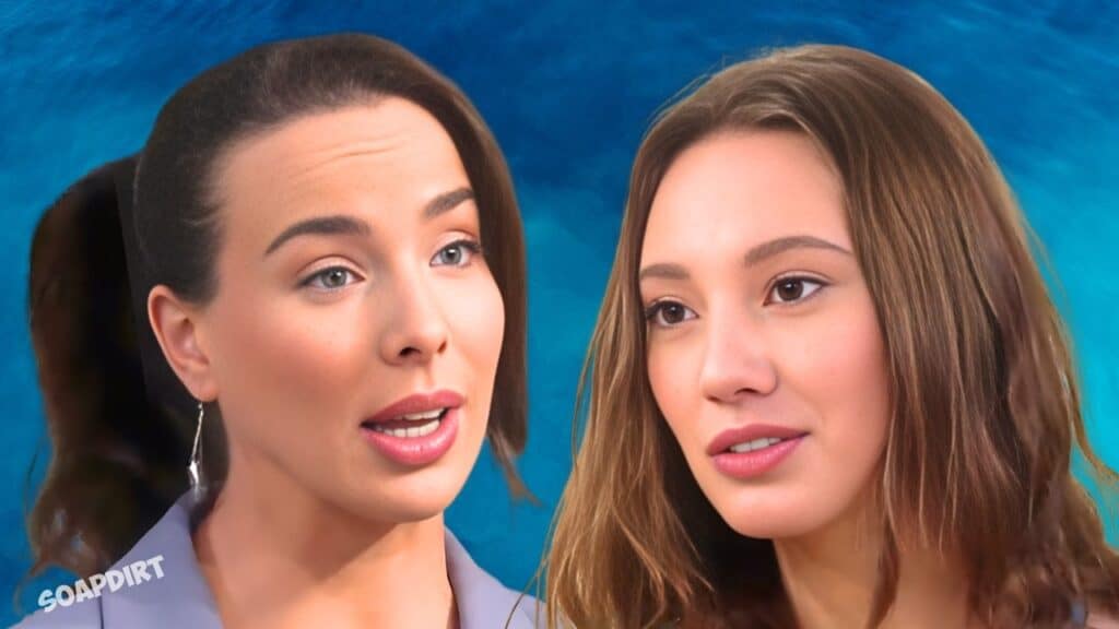 Bold and the Beautiful excites as Ivy Forrester (Ashleigh Brewer) - Melissa Dylan (Sydney Bullock)