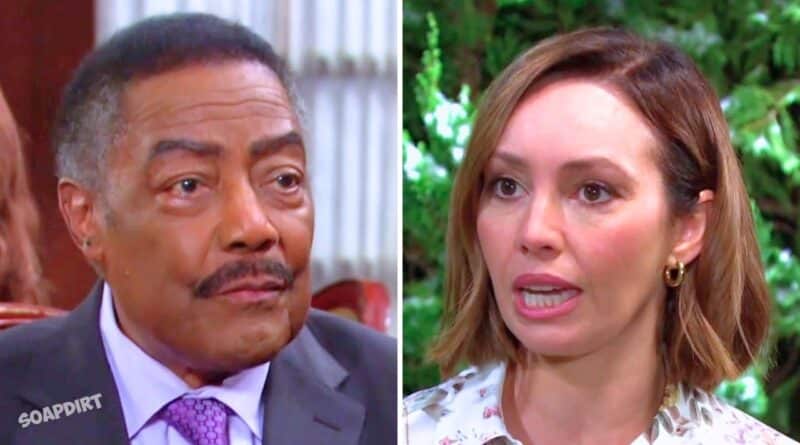 Days of Our Lives Spoilers: Gwen Rizczech (Emily O'Brien) - Abe Carver (James Reynolds)