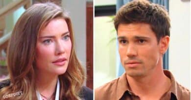 The Bold and the Beautiful: Steffy Forrester (Jacqueline MacInnes Wood) - Finn (Tanner Novlan)