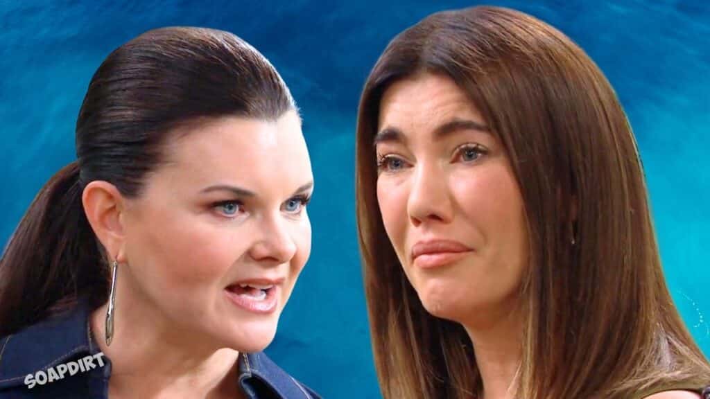 The Bold and the Beautiful Spoilers: Steffy Forrester (Jacqueline MacInnes Wood) - Katie Logan (Heather Tom)