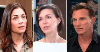 General Hospital: Britt Westbourne (Kelly Thiebaud) - Anna Devane (Finola Hughes) - Jason Morgan (Steve Burton)