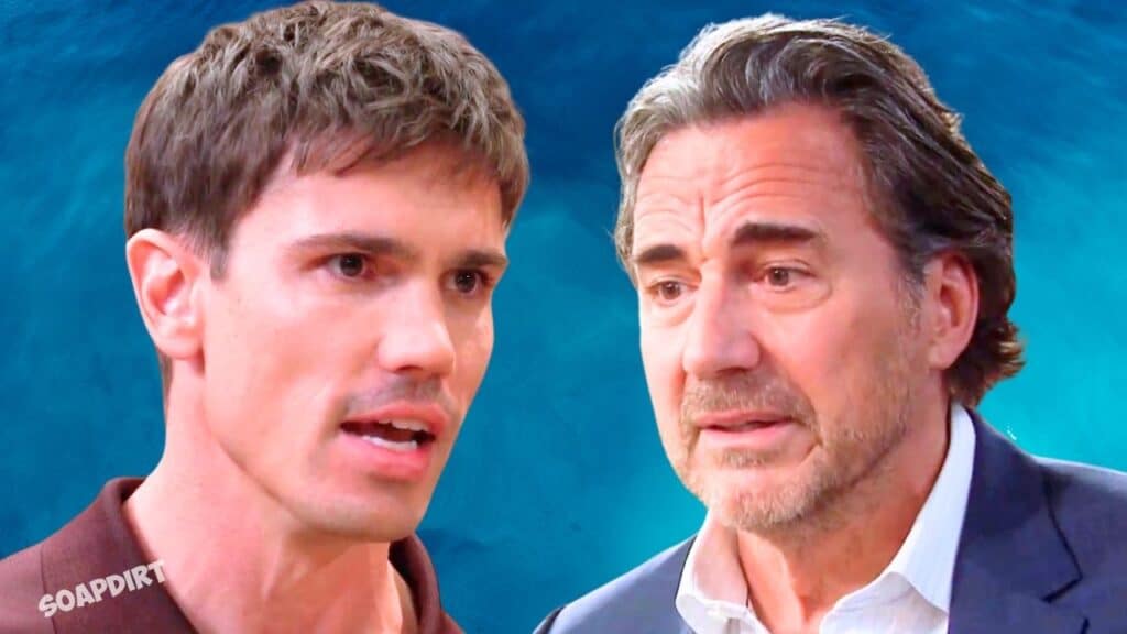 The Bold and the Beautiful Spoilers: John "Finn" Finnegan (Tanner Novlan) - Ridge Forrester (Thorsten Kaye)
