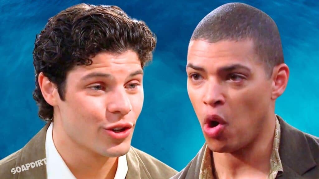 The Bold and the Beautiful: Zende Forrester (Delon de Metz) - R.J. Forrester (Brayan Nicoletti)