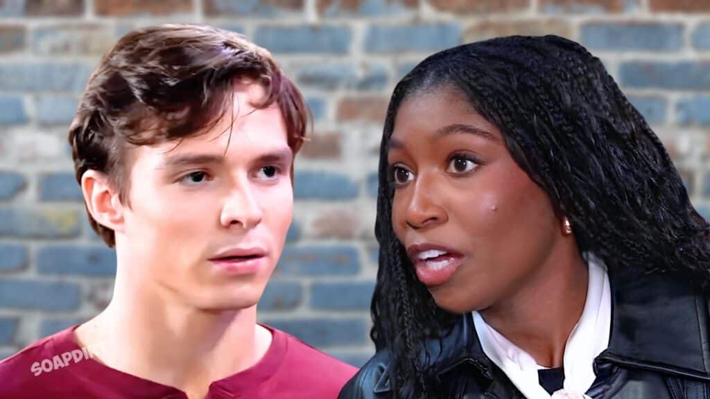 General Hospital: Trina Robinson (Tabyana Ali) - Spencer Cassadine (Nicholas Chavez)