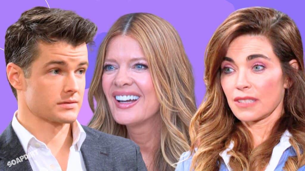 The Young and the Restless: Kyle Abbott (Michael Mealor) - Victoria Newman (Amelia Heinle) - Phyllis Summers (Michelle Stafford)